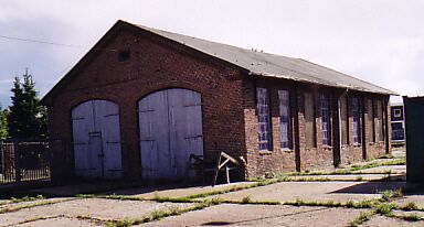 Der Malerschuppen der Eckernförde Kreisbahn 2003.